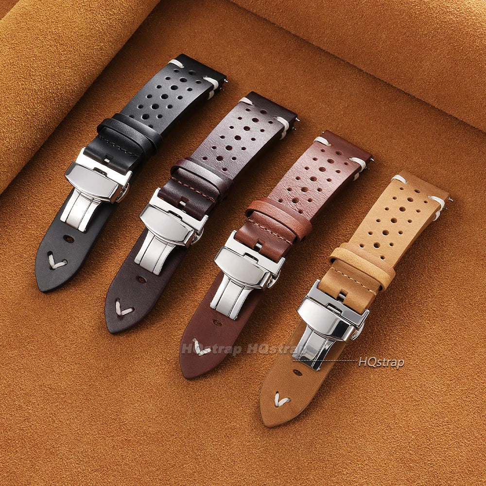 CowLost | bracelets-product_id-handmade-genuine-leather-cowhide-watch-band-20mm-22mm-with-quick-release-butterfly-buckle |2