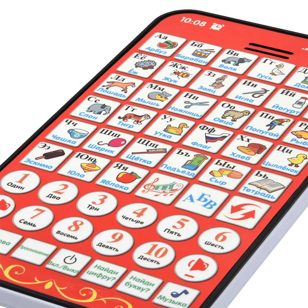 Russian Touch Screen Spanish Learning Reading Tablet for Kids Educational Toy