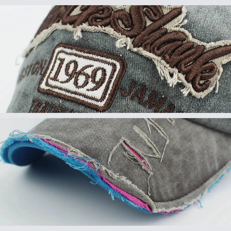 CowLost | washed-cotton-1969-embroidery-baseball-cap |4