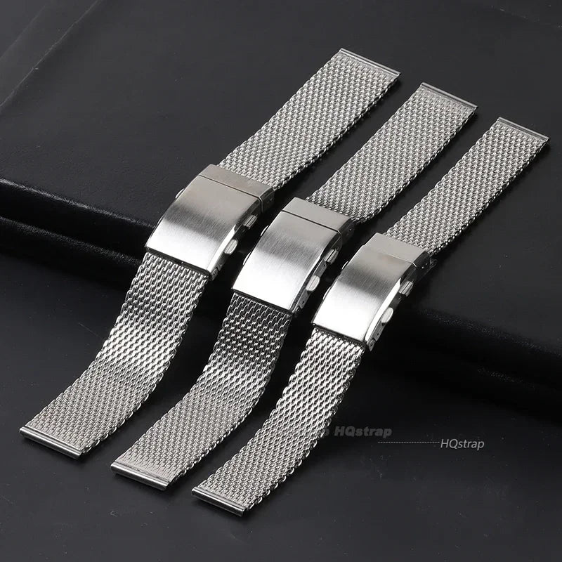 CowLost | 18mm-20mm-22mm-milanese-mesh-bracelet-for-big-wrist-extended-length-band-folding-buckle-men-luxury-stainless-steel-wristband |3
