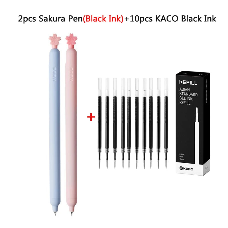 CowLost | product_id-kaco-popup-sakura-0-5mm-black-gel-pen-2-pack-quick-drying-for-school-office |17