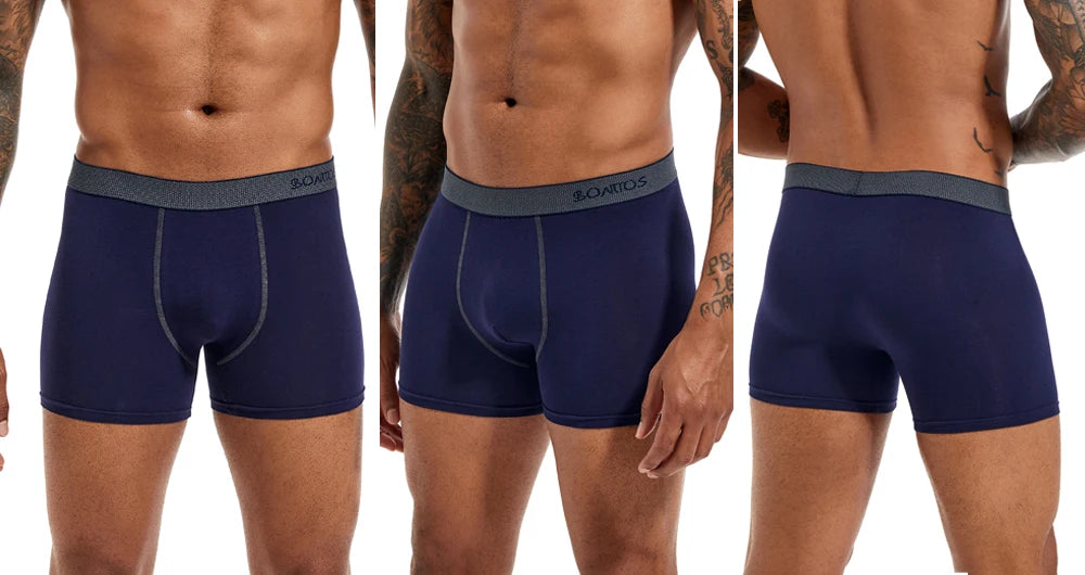 CowLost | activewear-pants-4pcs-mens-cotton-boxer-underpants |11