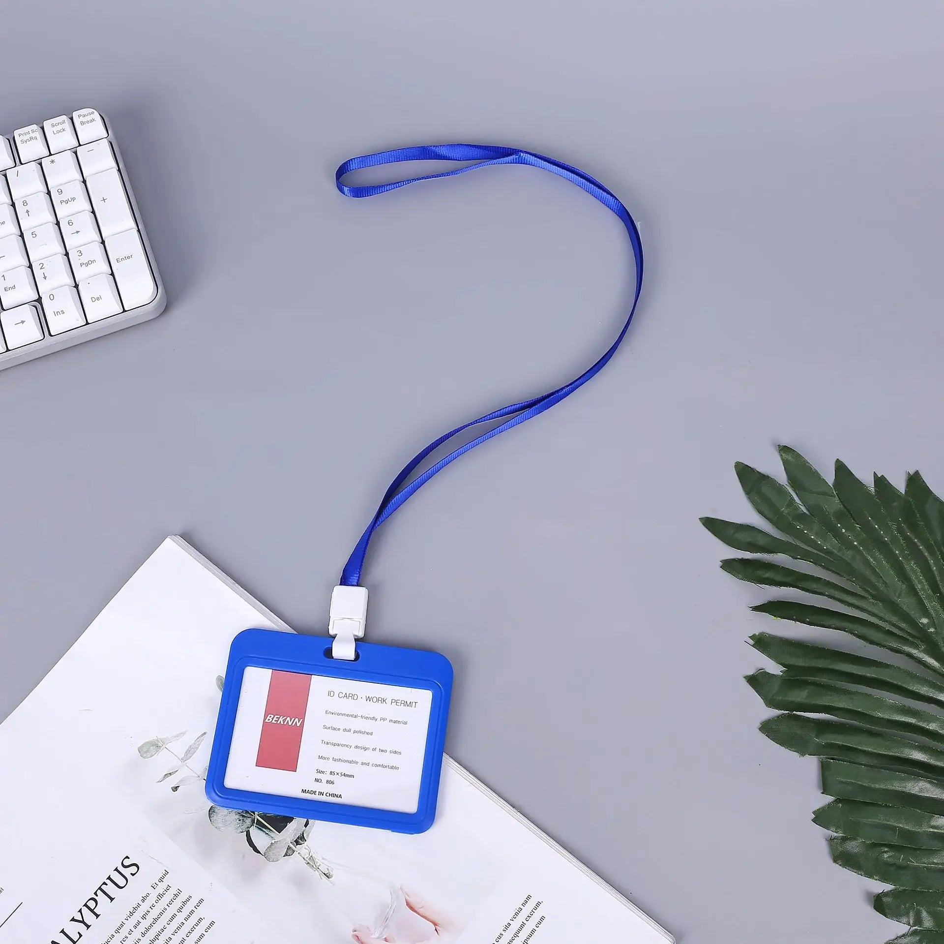 CowLost | uncategorized-plastic-work-card-holder-with-lanyard-rope |9