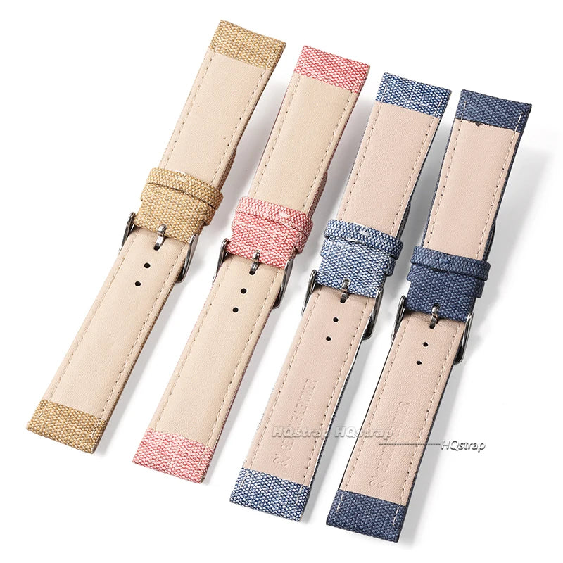 CowLost | product_id-denim-pattern-nylon-watchband-10-22mm-for-casio-seiko-vintage-unisex-strap |6