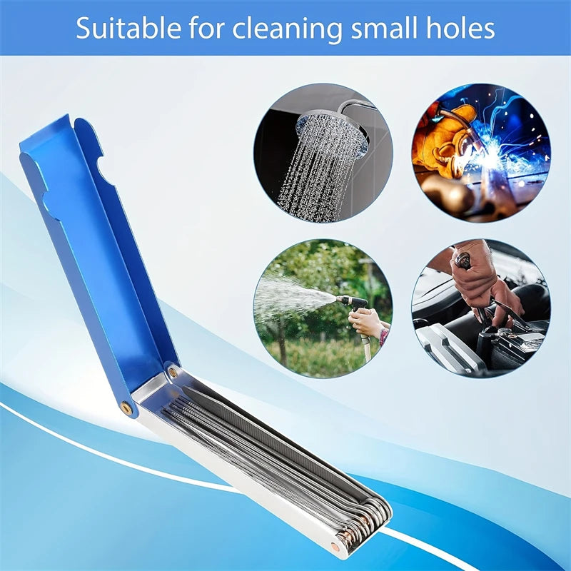 CowLost | 4pcs-set-airbrush-cleaning-brush-auto-spray-gun-nozzle-cleaning-equipment-repair-tools-scrape-spray-needle-brush-hand-tool |3