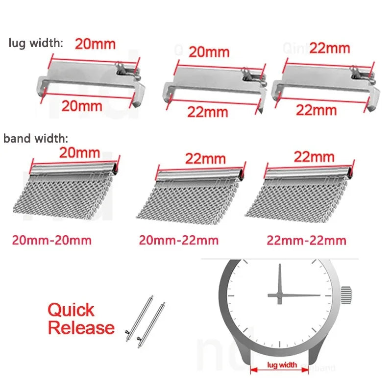 CowLost | product_id-2pcs-stainless-steel-quick-release-watchband-connectors-for-samsung-galaxy-watch-4 |6