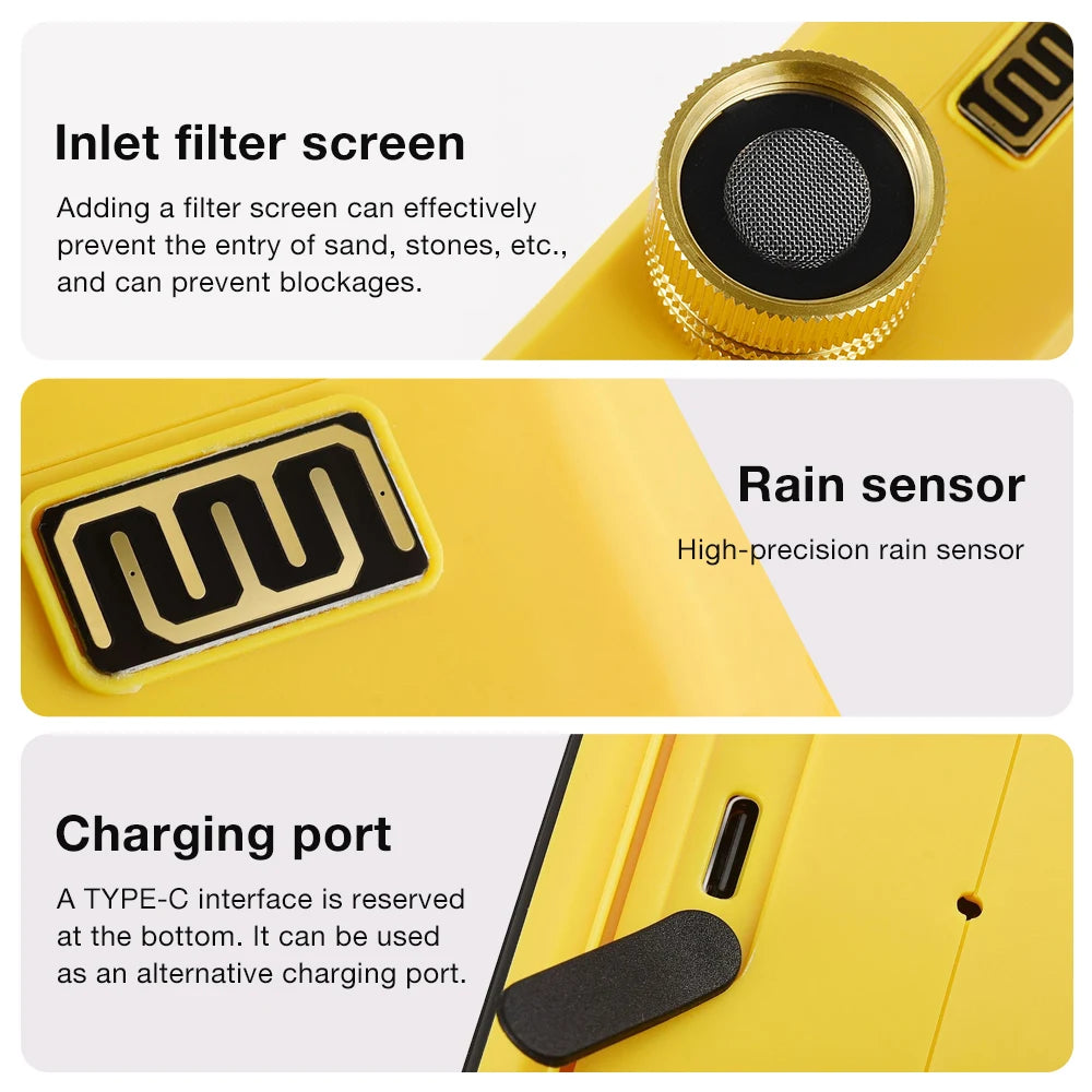 WiFi Solar Irrigation Timer 1/2/4 Outlet Smart Watering Controller for Garden Greenhouse