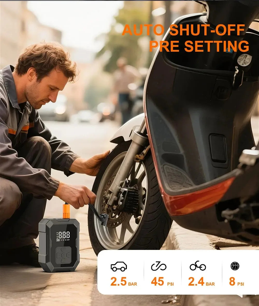 CowLost | motorcycle-tires-product_id-yiju-portable-wireless-electric-tire-inflator-pump-for-car-motorcycle-bicycle-sports-balls |8