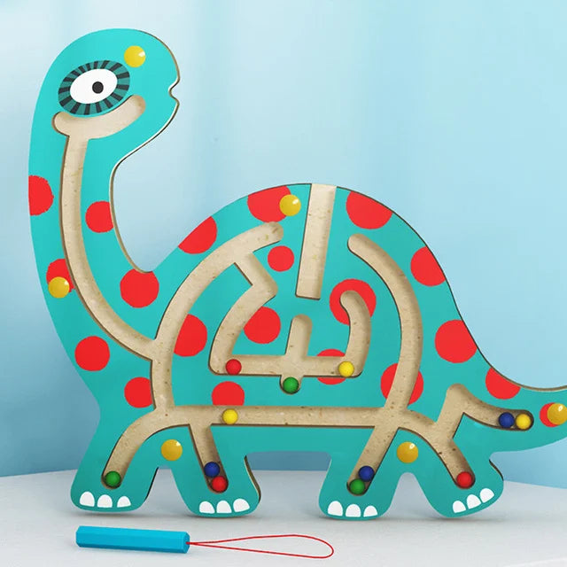 CowLost | fencing-barriers-childrens-wooden-magnetic-track-maze-balance-board-toy |30
