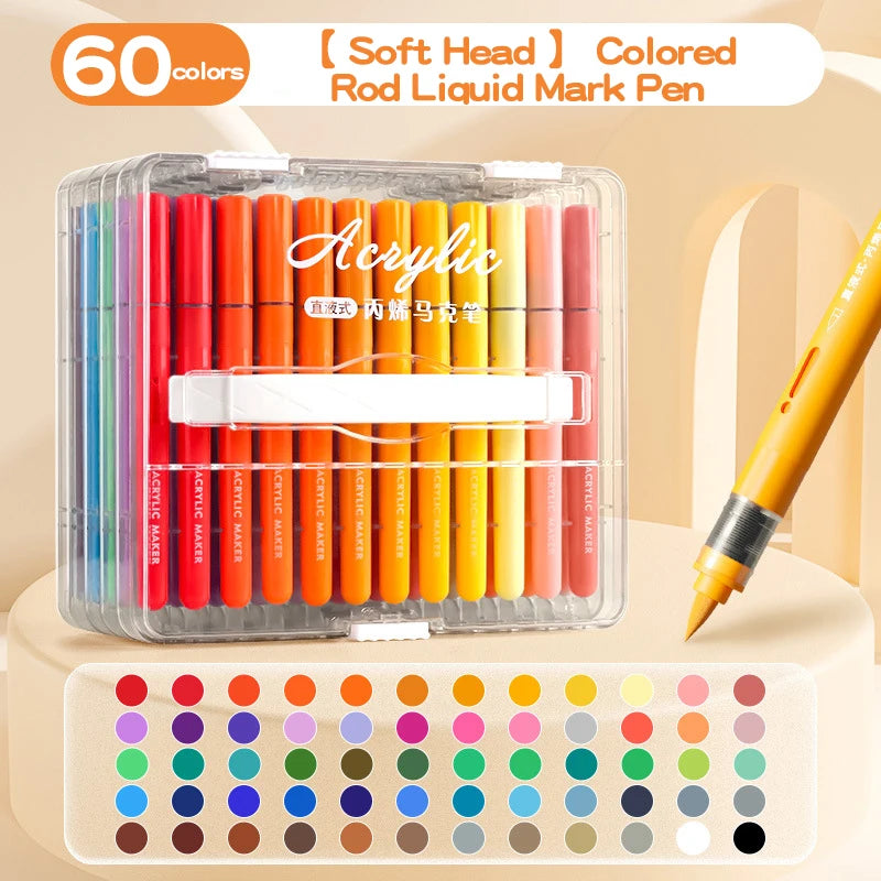 CowLost | product_id-72-color-soft-tip-liquid-acrylic-markers-for-painting-coloring |12