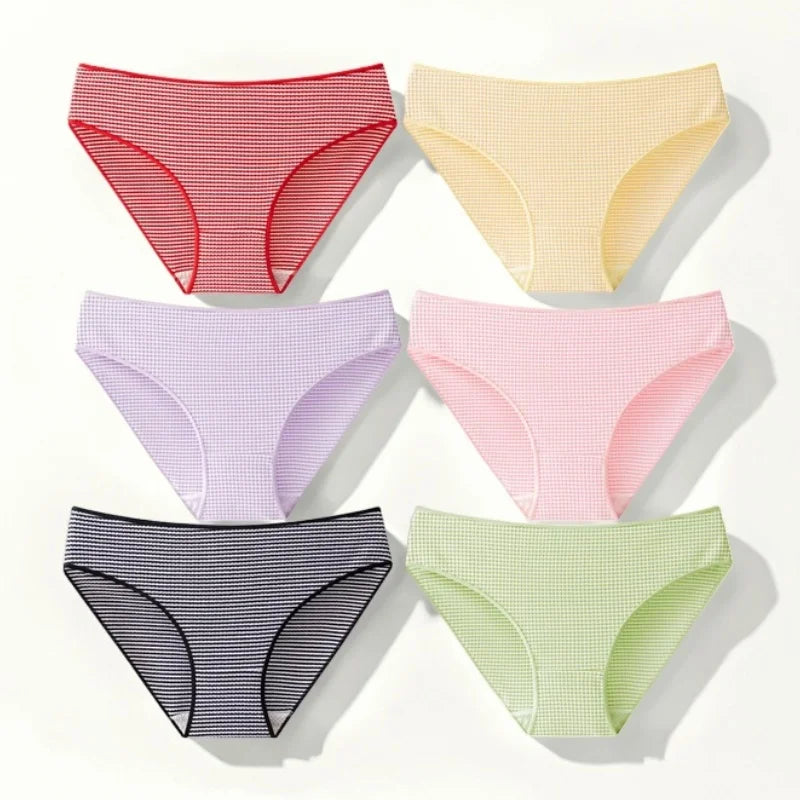 CowLost | product_id-women-s-low-rise-seamless-breathable-striped-briefs |1