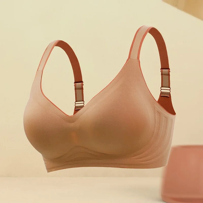 CowLost | product_id-plus-size-wireless-seamless-push-up-bra-with-comfortable-shockproof-support |15