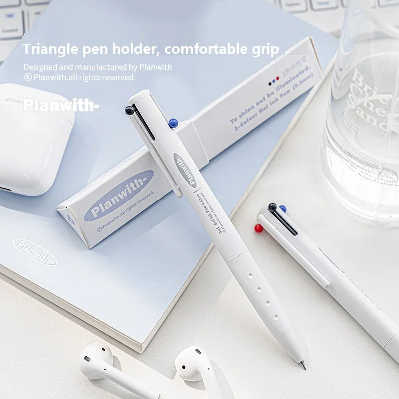 CowLost | product_id-planwith-3-in-1-multi-function-0-5mm-gel-pen-black-blue-red-ink-for-school-office |2