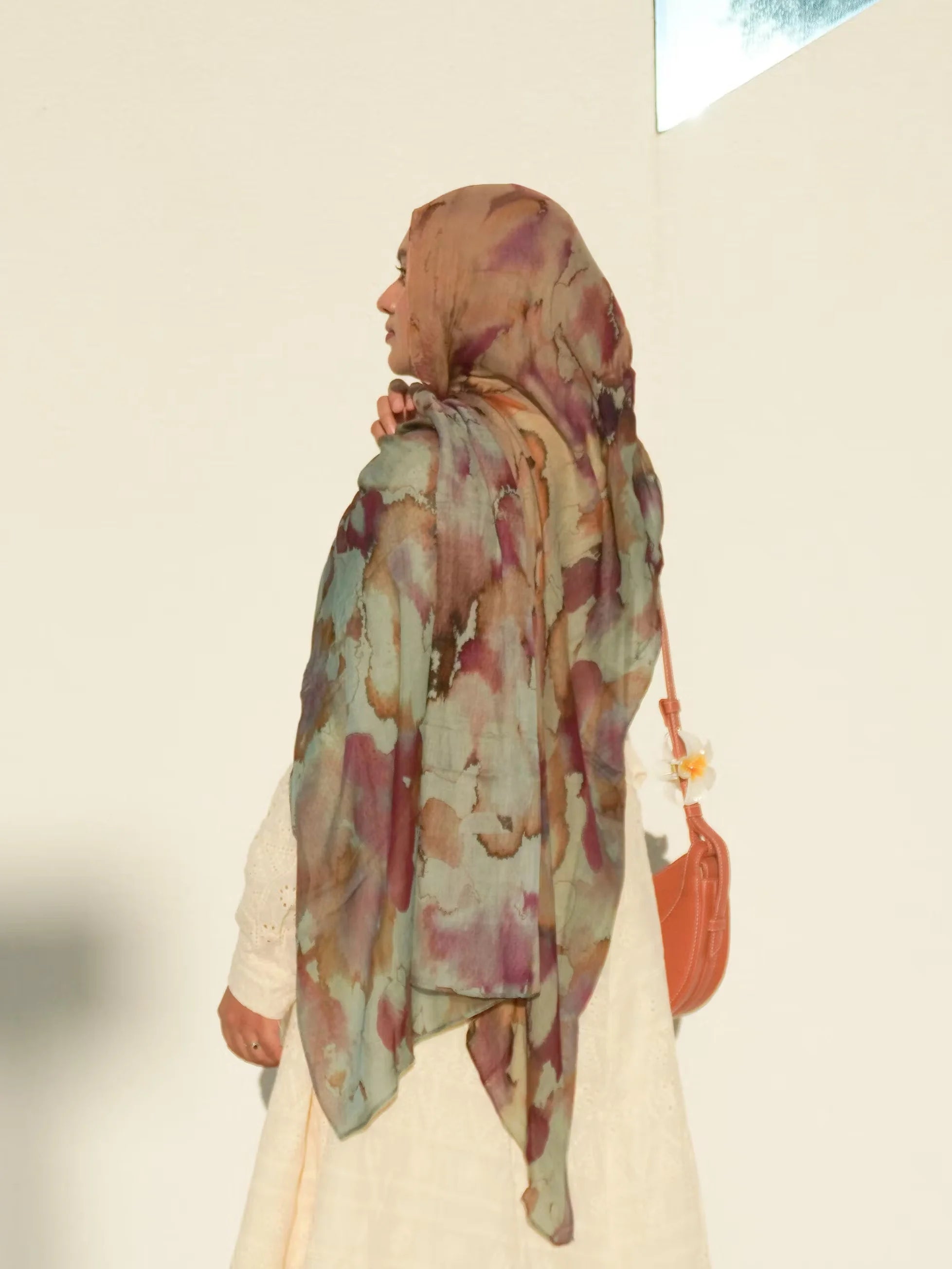 CowLost | watercolor-hijab-print-women-bohemian-soft-muslim-hijab |2
