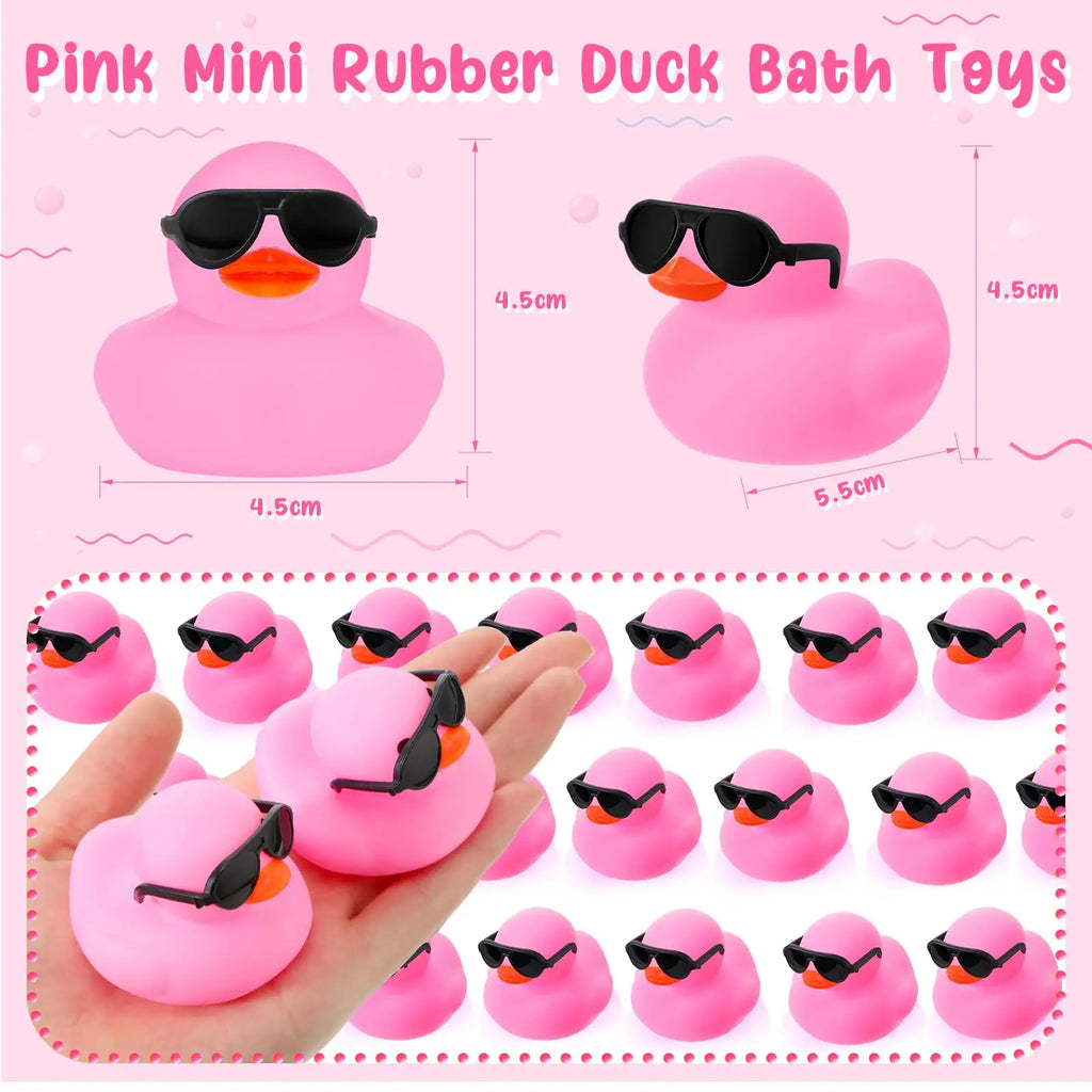 CowLost | product_id-6-12-24pcs-mini-rubber-duck-bath-toys-squeak-and-float-for-toddlers |4