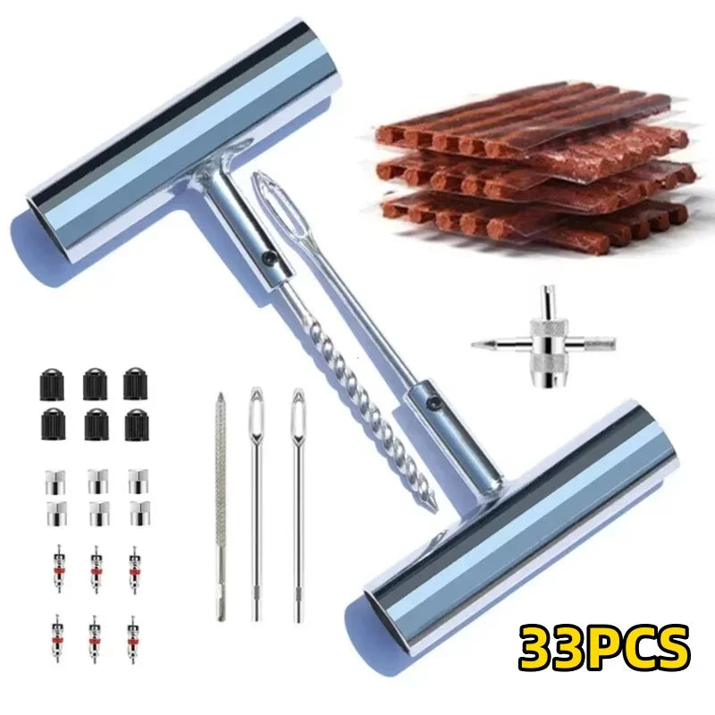 CowLost | 33-57pcs-auto-tire-repair-set-puncture-repair-tools |11