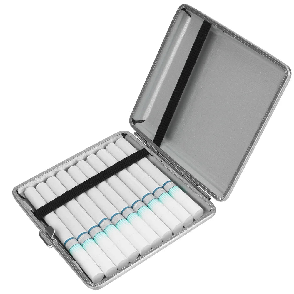 CowLost | product_id-stainless-steel-leather-cigarette-case-for-20pcs-double-open-tobacco-box |10
