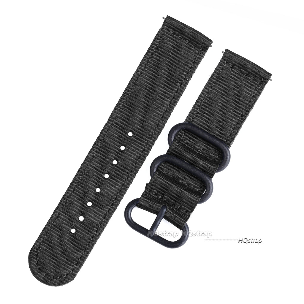 Woven Nylon Sport Watch Strap 18mm-24mm for Seiko, Amazfit, Samsung Galaxy 4/5/6