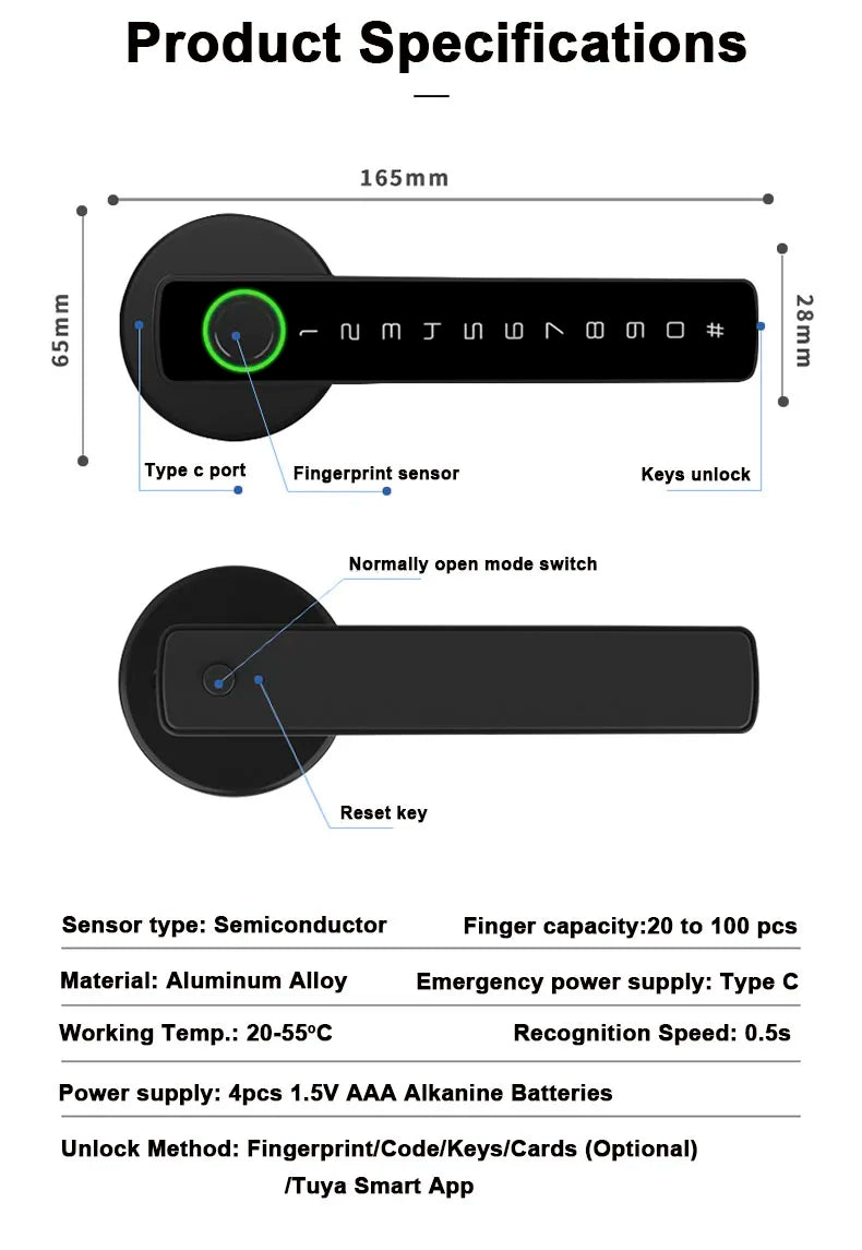 CowLost | locks-keys-product_id-tuya-bluetooth-smart-fingerprint-handle-lock-for-wooden-door-digital-lever-lock |7