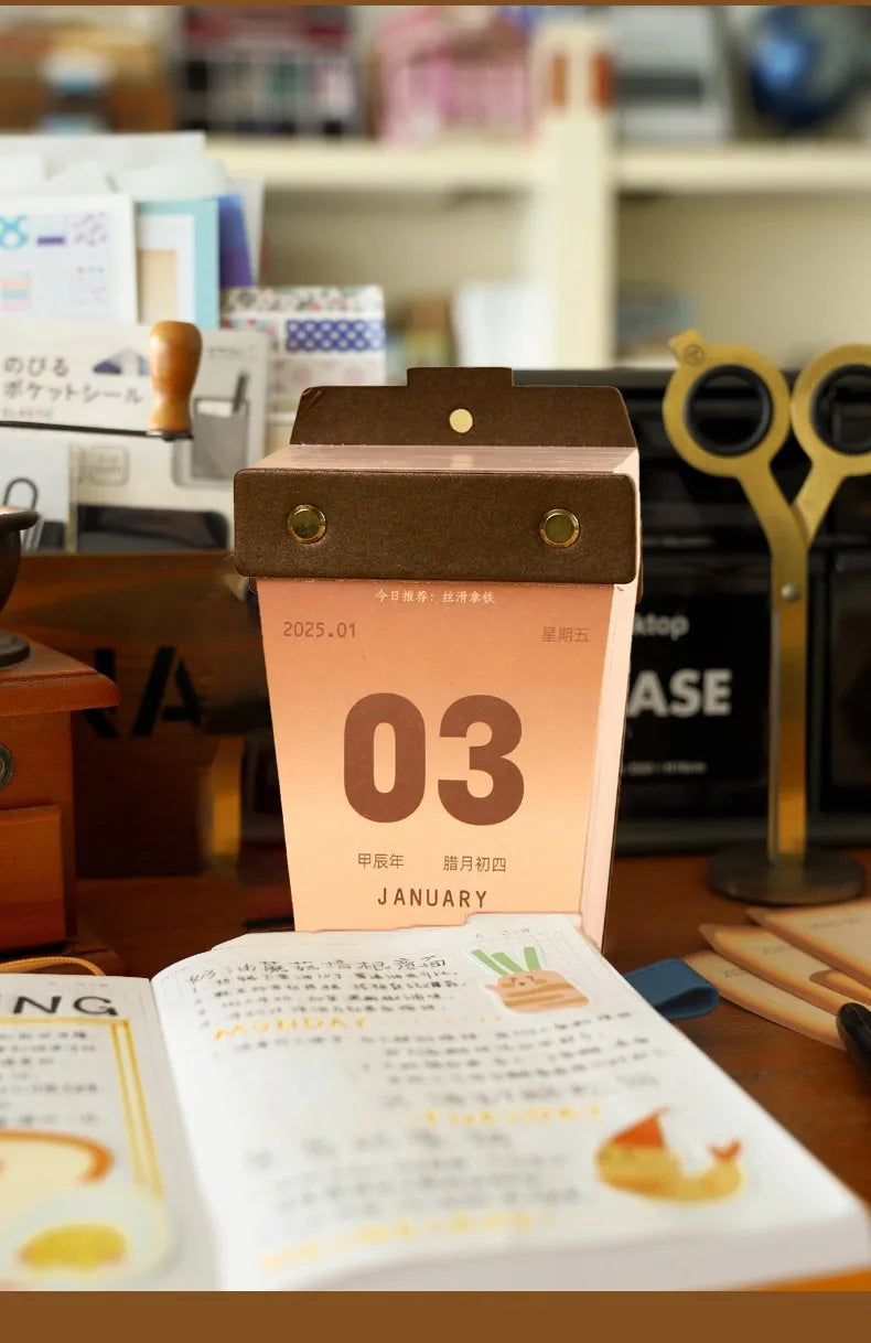 CowLost | product_id-kinbor-2025-coffee-bread-mini-desk-calendar-daily-planner-for-office-home |15