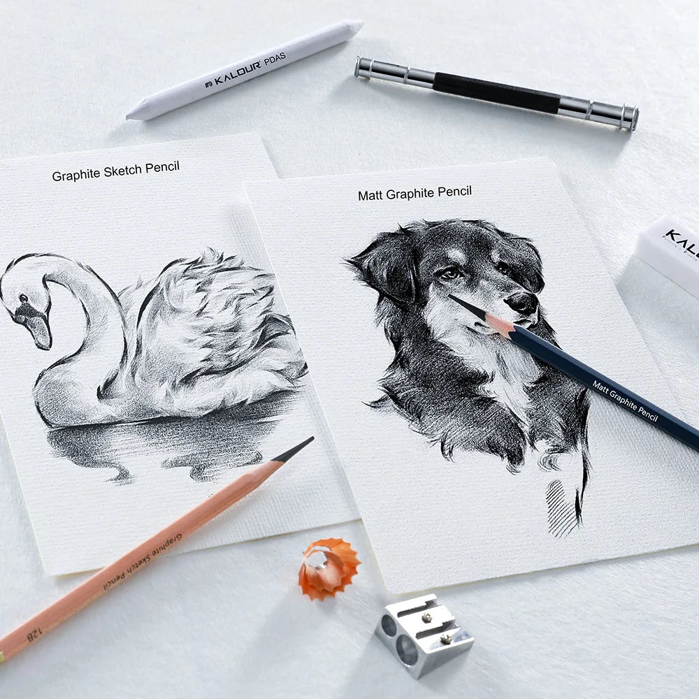 CowLost | product_id-kalour-22-25-36-39-piece-sketch-pencil-set-for-shading-portrait-drawing-smooth-graphite-pencils-for-students-professionals |10