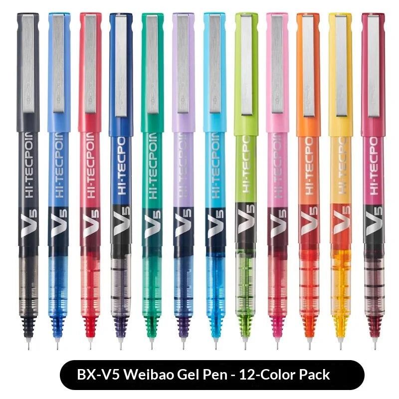 CowLost | product_id-pilot-bx-v5-12-color-0-5mm-rollerball-pens-anti-leak-smooth-ink-for-journaling-art-projects |51