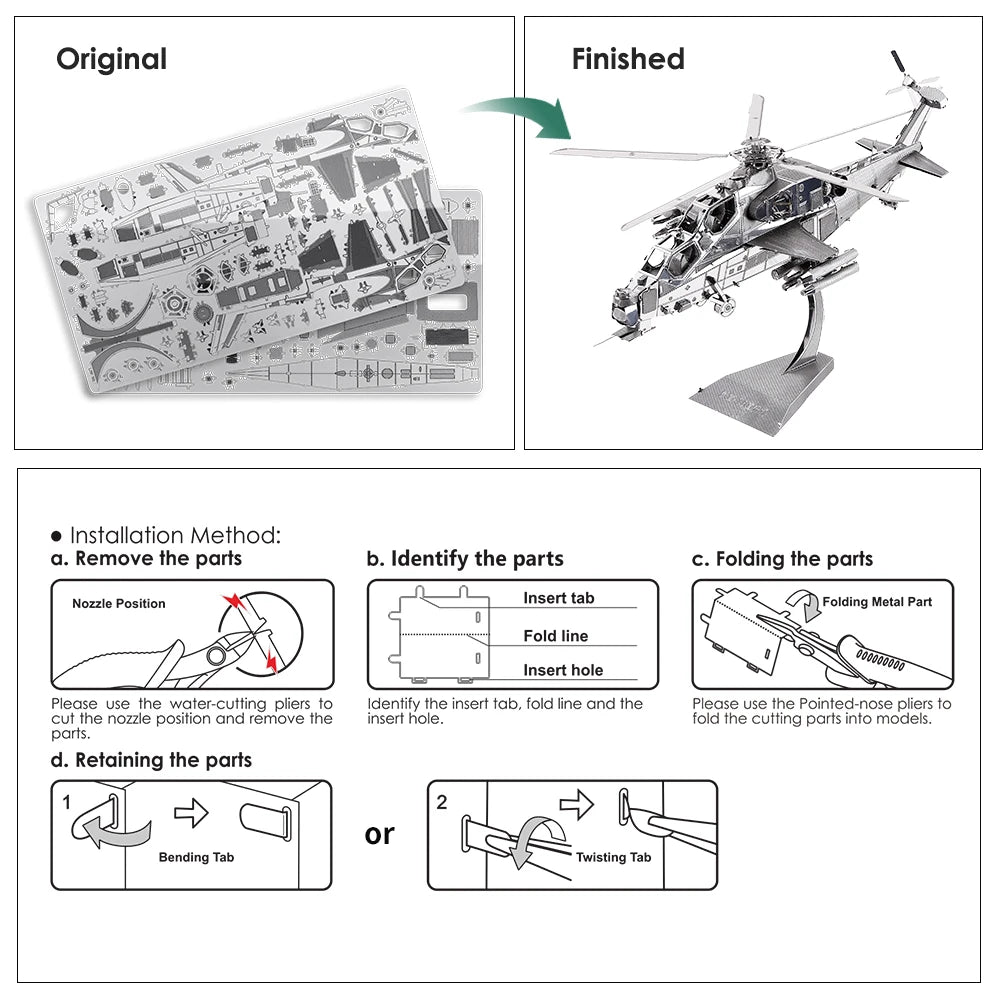 CowLost | fencing-barriers-piececool-wuzhi-10-3d-metal-helicopter-puzzle-model-kit |13