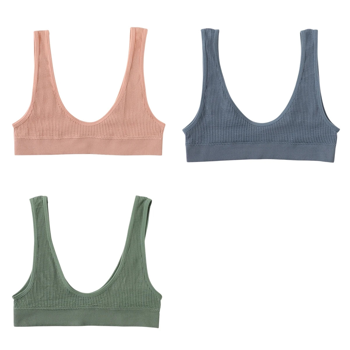 CowLost | product_id-3pcs-seamless-wireless-push-up-u-shape-bras-for-women-comfort-sport |29