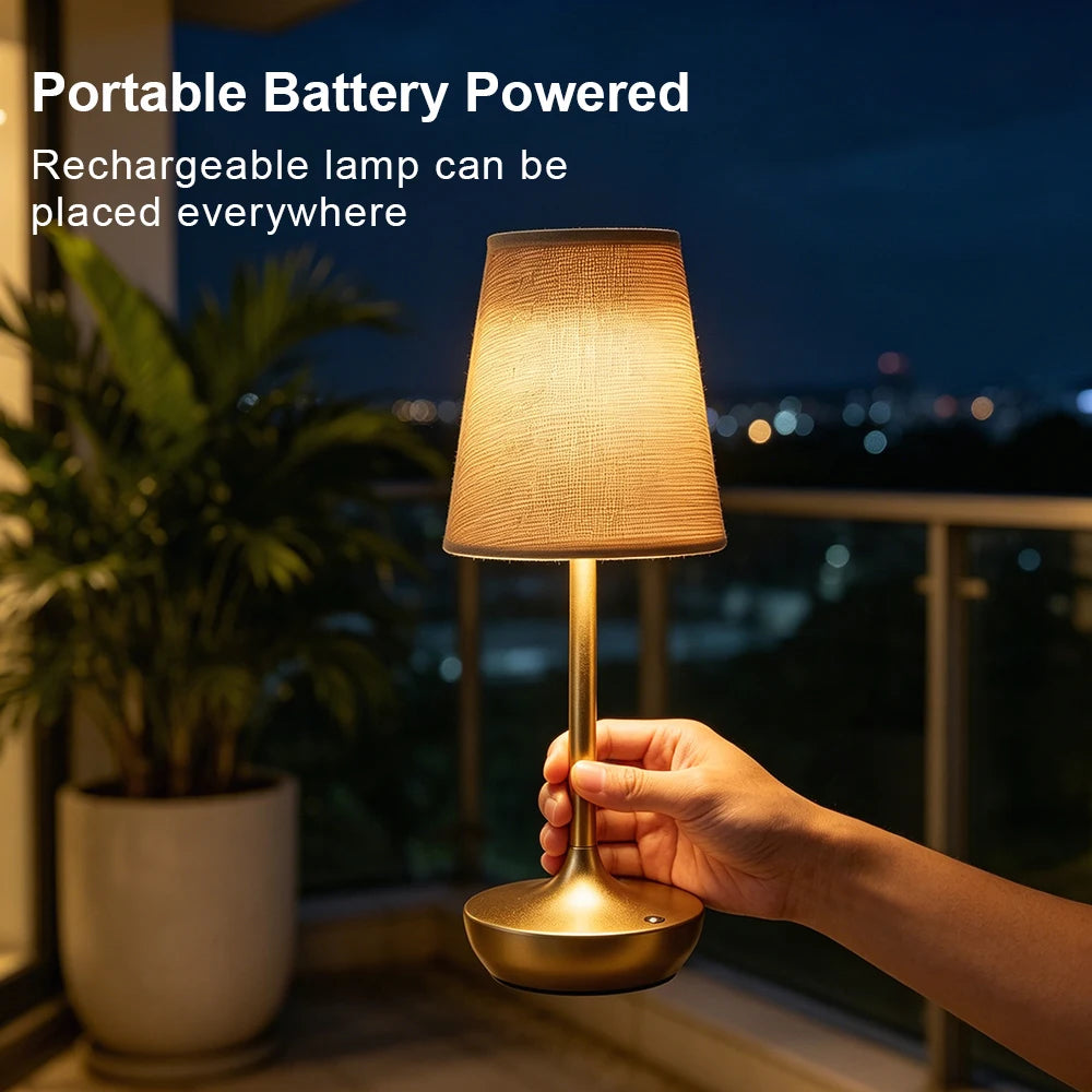 CowLost | product_id-rechargeable-dimmable-led-table-lamp-with-usb-and-fabric-shade-for-bedroom-bedside |11