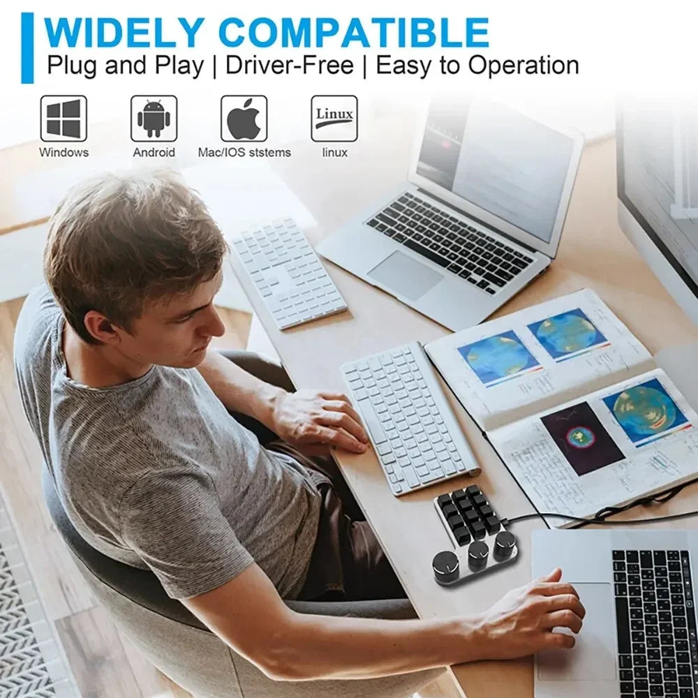 CowLost | product_id-bluetooth-mini-mechanical-macro-keyboard-12-keys-3-knobs-rgb-hot-swap-macropad |5