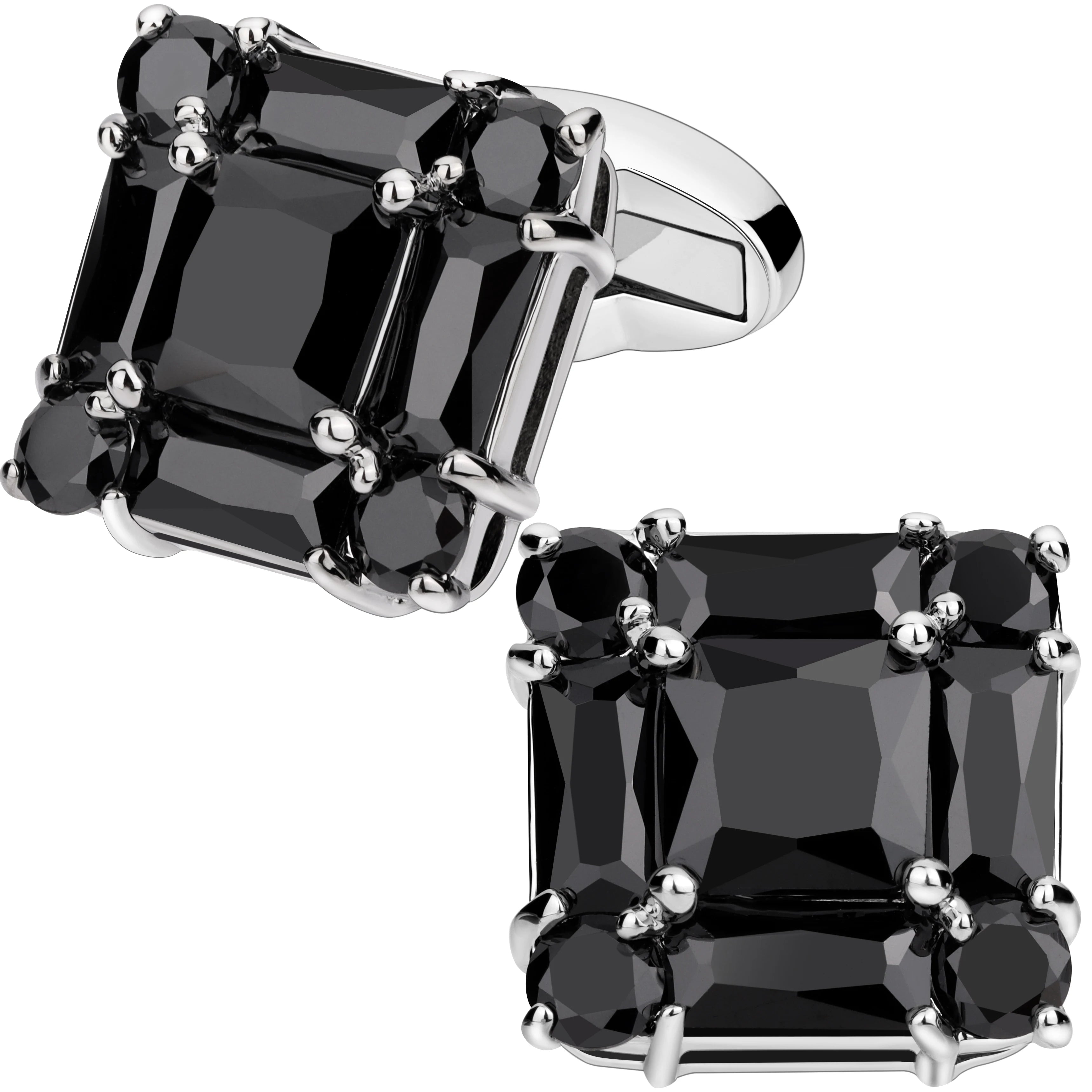 CowLost | clothing-accessories-trendy-zircon-square-cufflinks-for-men |10