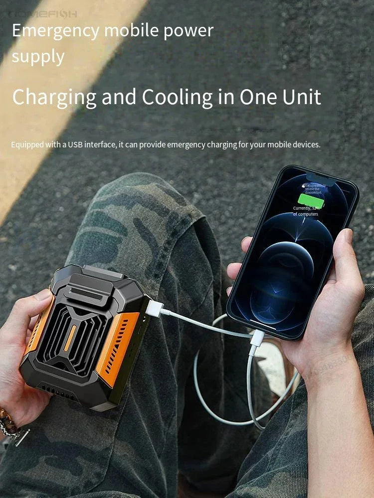 CowLost | product_id-homfish-portable-wearable-neck-fan-with-belt-clip-power-bank-flashlight-for-outdoor-use |3