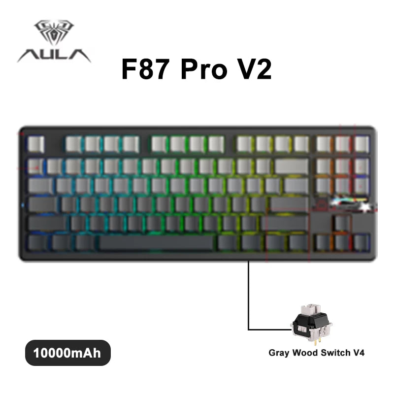 CowLost | aula-f87-pro-v2-mechanical-keyboard-3-modes-wireless-10000mah-long-battery-life |37