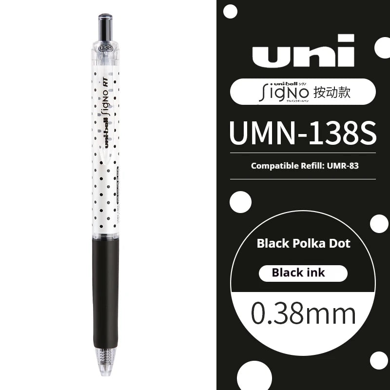 CowLost | product_id-uni-ball-signo-umn-138s-limited-polka-dot-gel-pen-0-38mm-retractable-fine-point-assorted-colors |40