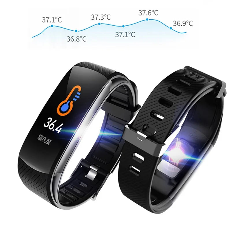 CowLost | 3d-printer-accessories-c6t-smart-fitness-bracelet-with-body-temperature-monitor-for-ios-android |8