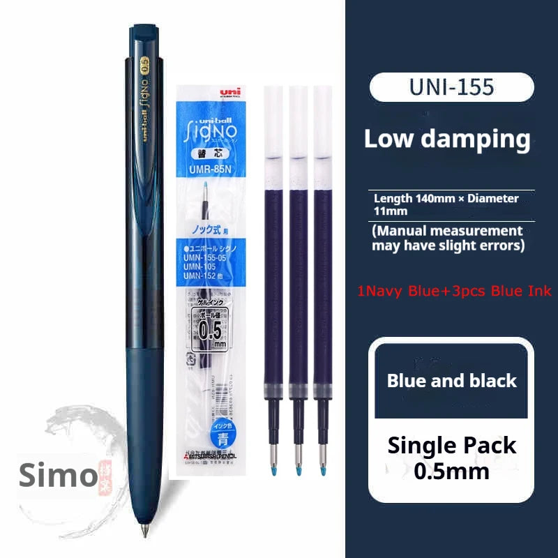 CowLost | product_id-mitsubishi-uni-signo-umn155-gel-pen-0-38-0-5mm-black-red-blue-quick-dry-smooth-low-friction |33