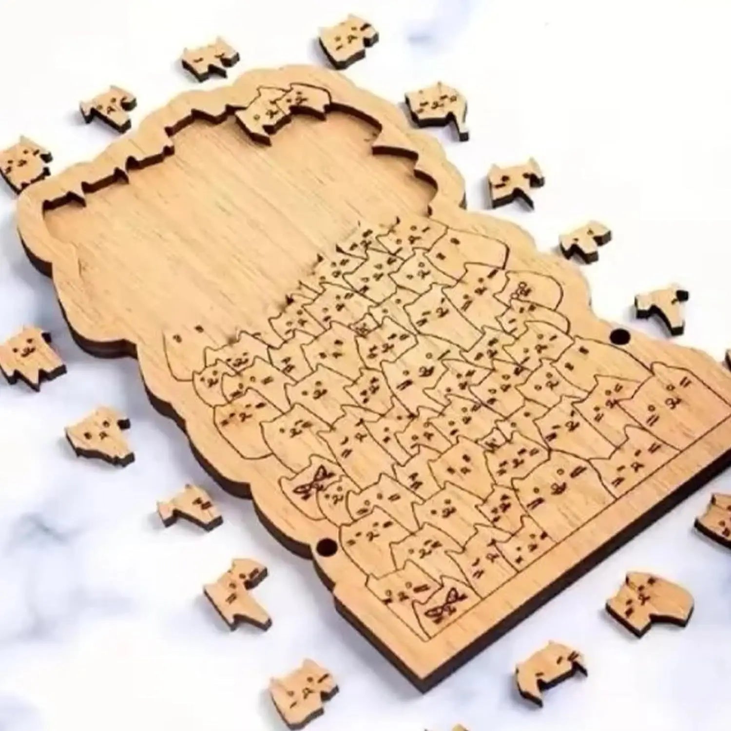 CowLost | product_id-wooden-animal-pattern-irregular-jigsaw-puzzle-decompression-game-for-adults-and-kids |6