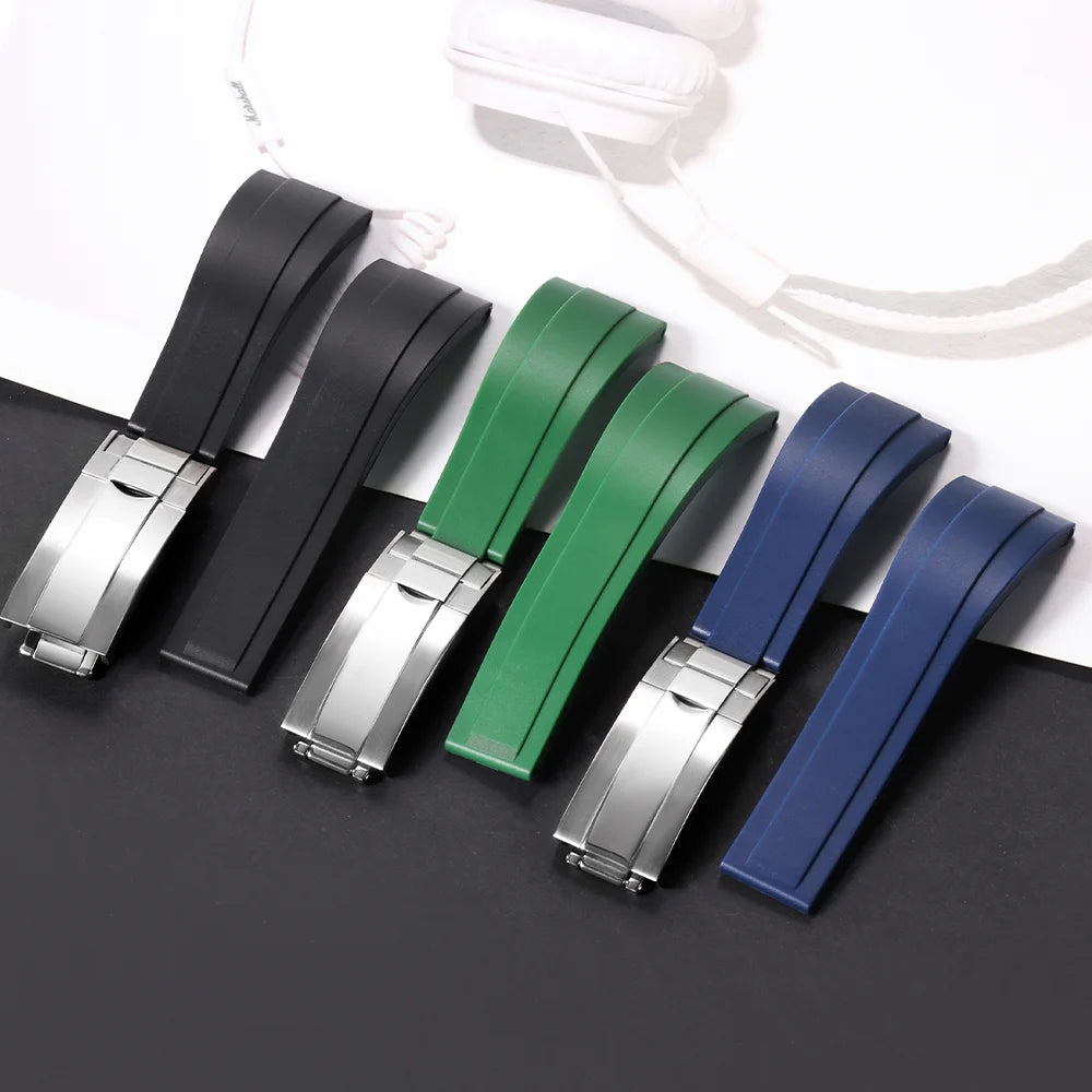 CowLost | bracelets-product_id-20mm-silicone-waterproof-replacement-strap-for-rolex-watch-unisex-rubber-band |7