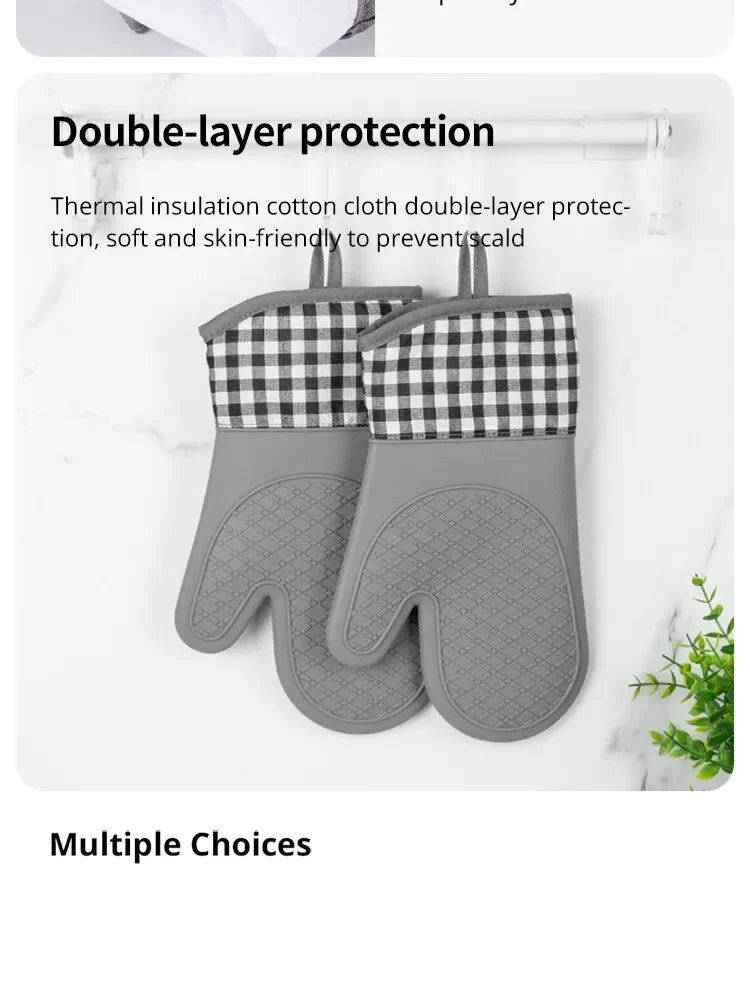 CowLost | silicone-insulated-glove-anti-slip-lengthened-thickened-high-temperature-resistant-kitchen-anti-scalding-device |15