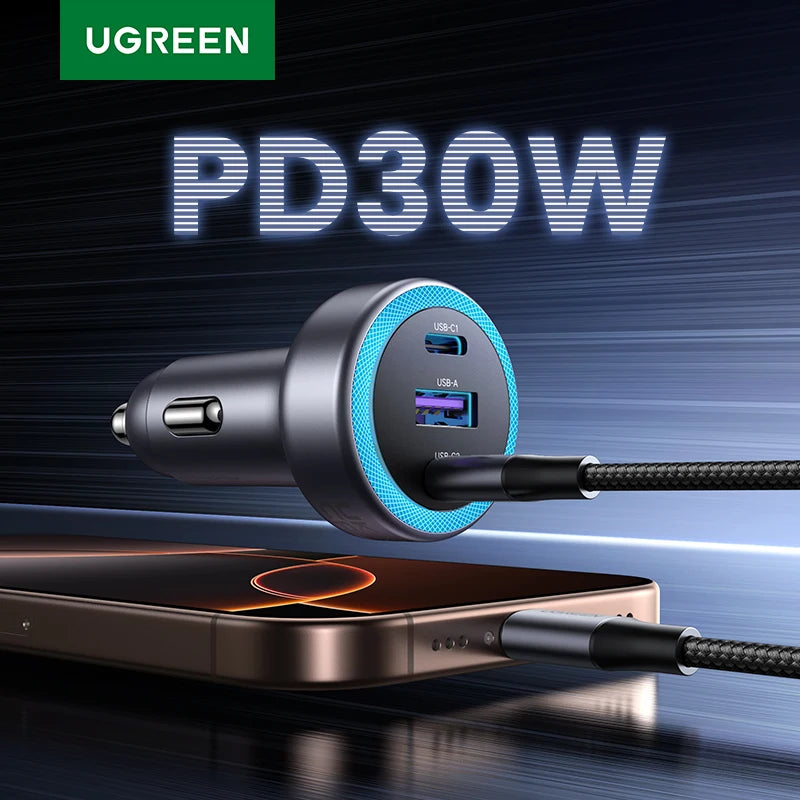 CowLost | ugreen-car-charger-pd30w-usb-c-fast-charger |1