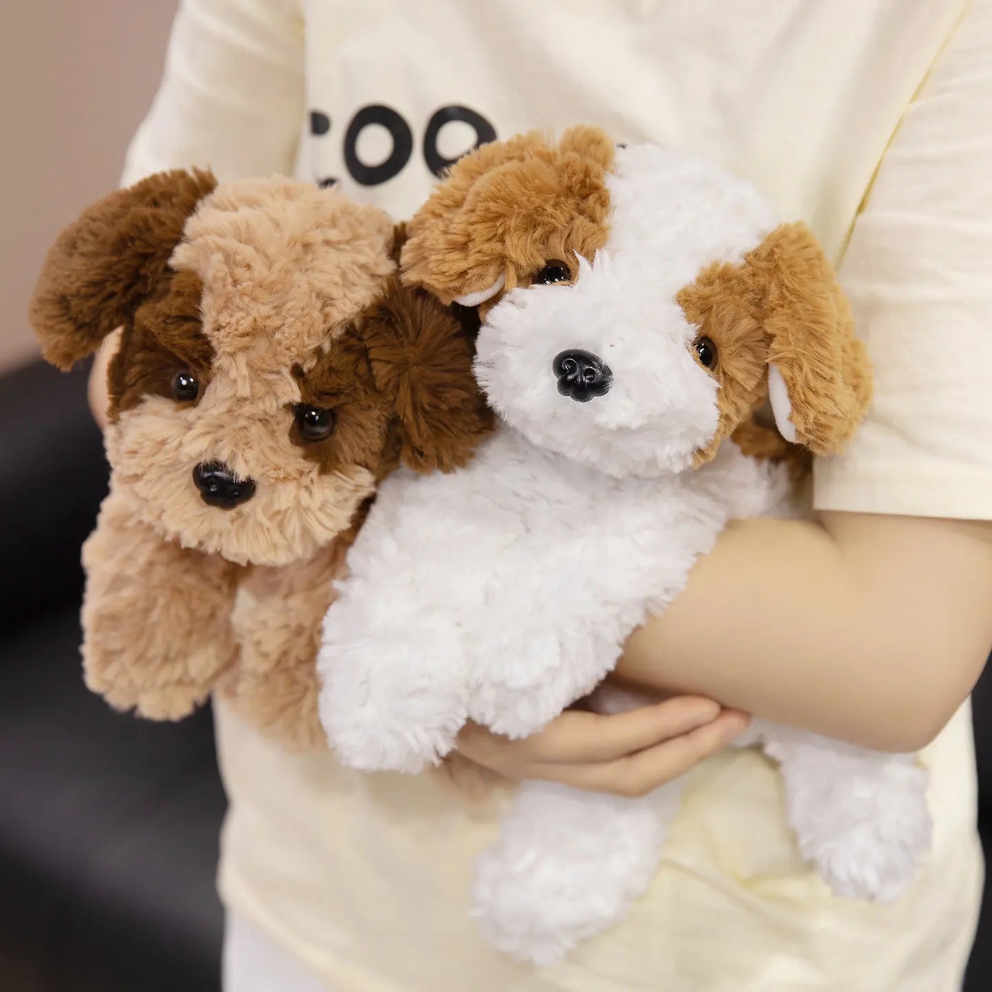 CowLost | fencing-barriers-sleeping-position-baby-dog-plush-toy-32-42-48cm-soft-stuffed-animal |2