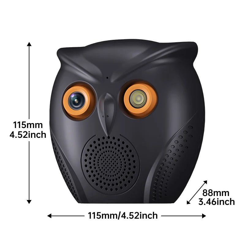 CowLost | product_id-vesafe-icsee-5mp-hd-indoor-wifi-security-camera-owl-shape-with-night-vision-and-human-detection |6