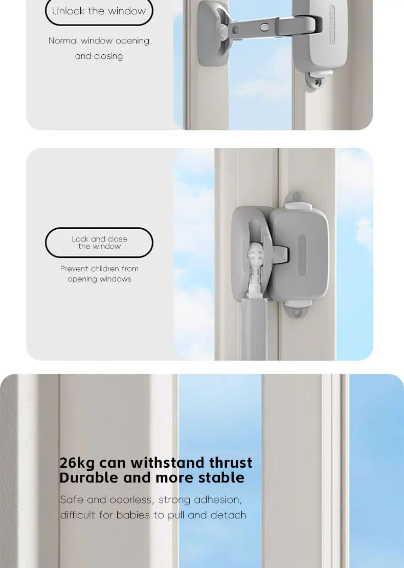 CowLost | aibedila-window-safety-door-lock-buckle-childen-protection-high-rise-anti-fall-windproof |13