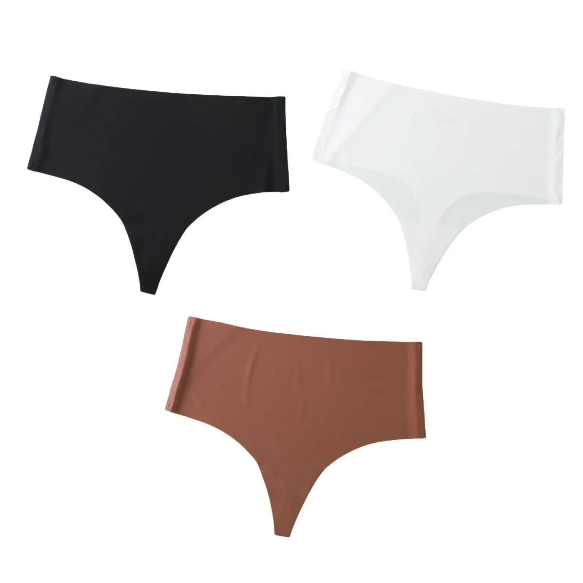 CowLost | product_id-3pcs-women-high-waist-seamless-soft-g-string-thongs-panties |22