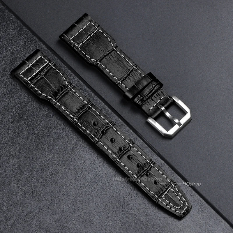 CowLost | product_id-genuine-cowhide-leather-watch-strap-for-iwc-pilot-20-22mm-pin-buckle-replacement |10