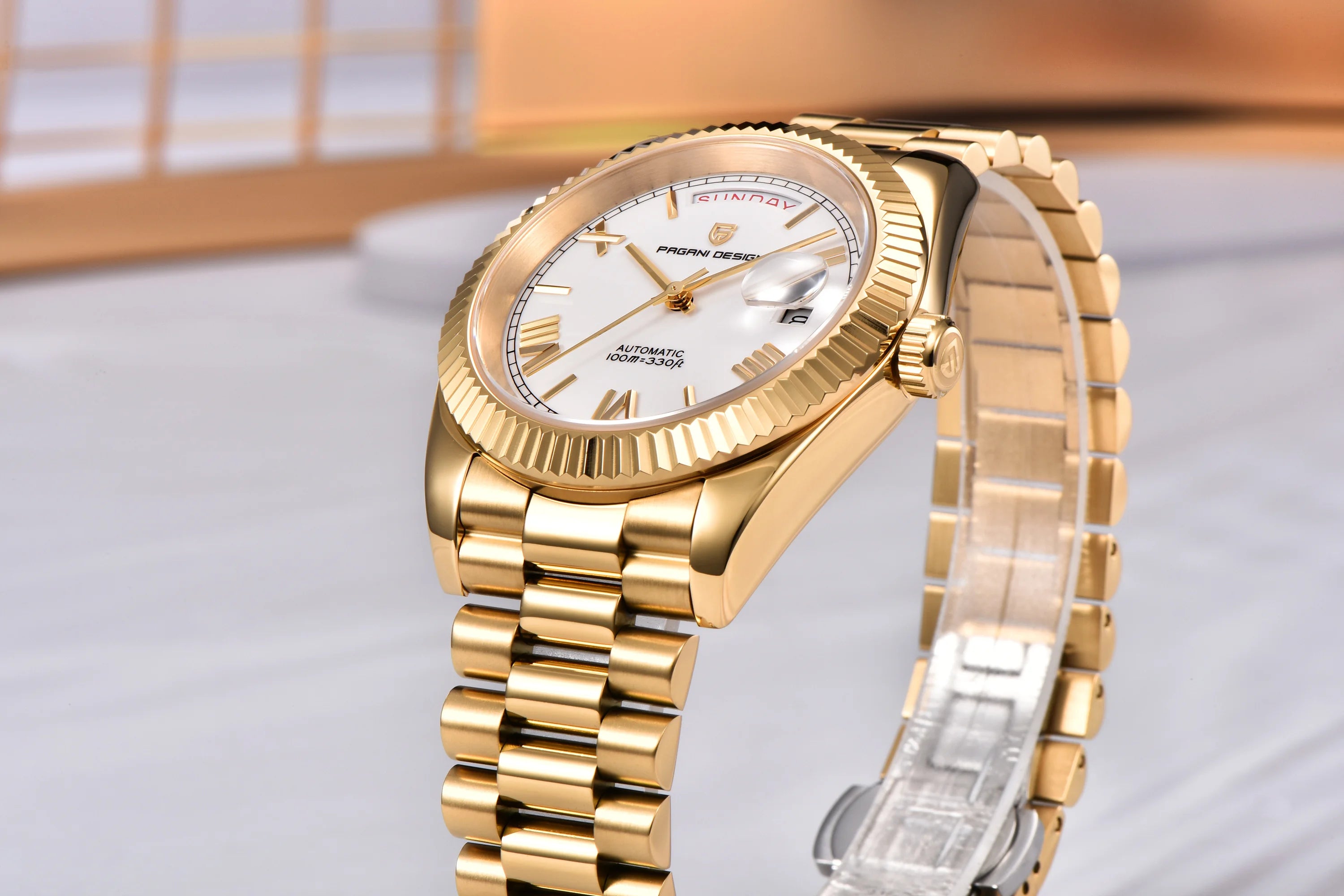 CowLost | pagani-design-mens-watches-dd40-gold-white-luxury-automatic-watch |10
