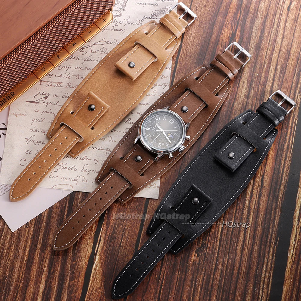 CowLost | product_id-vintage-pu-leather-watch-band-20mm-24mm-universal-replacement-strap |7