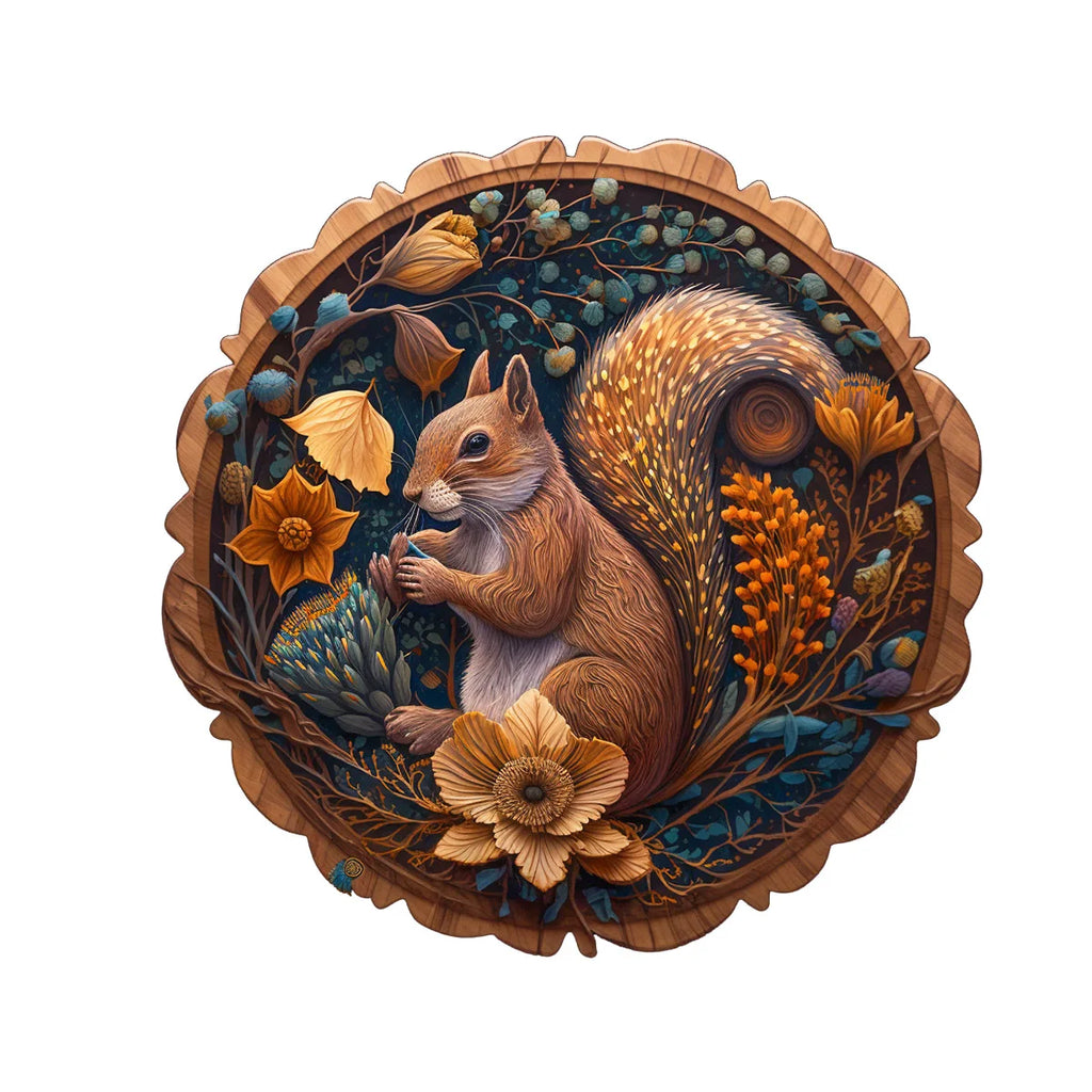 CowLost | product_id-creative-squirrel-3d-wooden-puzzle-unique-home-decor-gift-for-christmas-halloween-birthday |1