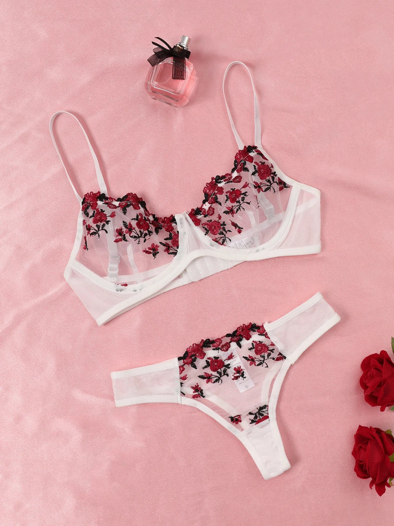 CowLost | sexy-lace-lingerie-push-up-semi-sheer-bra-and-panty-sets |9