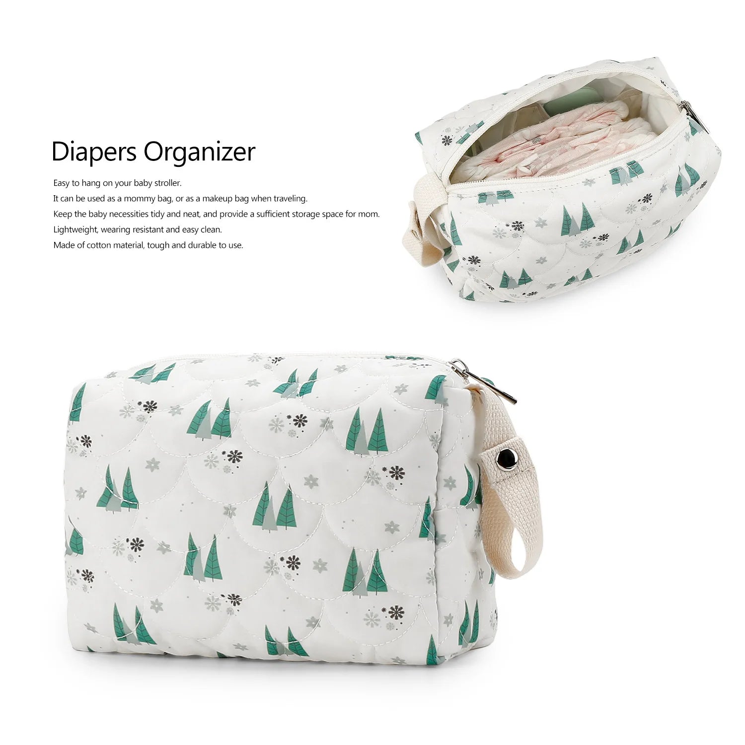 CowLost | baby-diaper-bag-waterproof-nappy-bag-reusable-wet-dry-storage-handbag |9